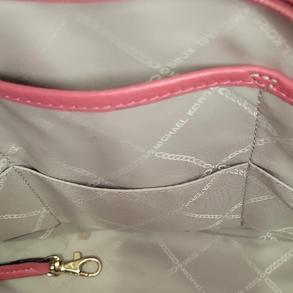 Michael Kors Pink Tote Gently Used - Picture 3 of 7